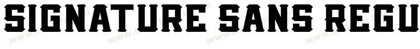Signature Sans Regul字体转换